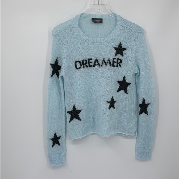Wooden Ships Sweaters - Wooden Ships Anthropologie Intarsia sweater light blue gray dreamer stars XS